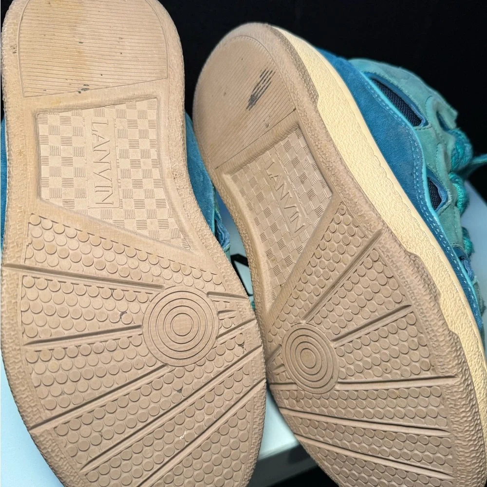 Women’s Lanvin curb sneakers turquoise - Picture 5 of 9